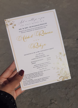 Customized Wedding Card
