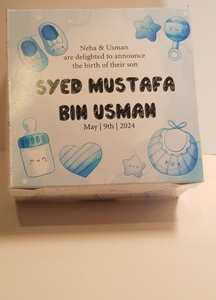 Baby Birth Announcement Boxes in Pakistan | Customized Methai & Sweet Boxes – Lowest Price