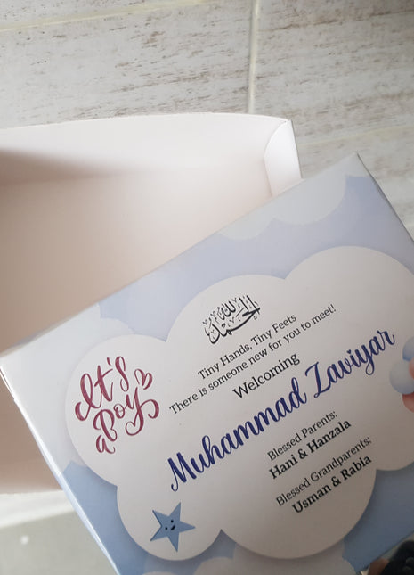 Baby Birth Announcement Boxes in Pakistan | Customized Methai & Sweet Boxes – Lowest Price