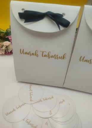 Hajj and Umrah Tabarruk Gift Bags - Flap Style - Customizable | Affordable | Fast Delivery