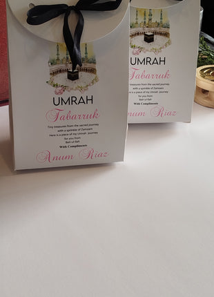Hajj and Umrah Tabarruk Gift Bags - Flap Style - Customizable | Affordable | Fast Delivery