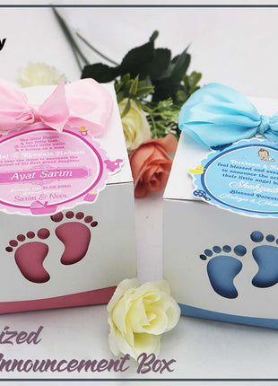 Baby Birth Announcement Boxes in Pakistan | Customized Methai & Sweet Boxes – Lowest Price