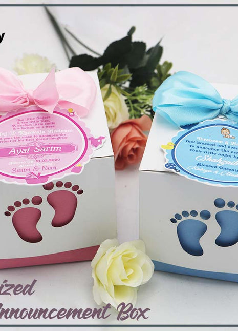 Baby Birth Announcement Boxes in Pakistan | Customized Methai & Sweet Boxes – Lowest Price