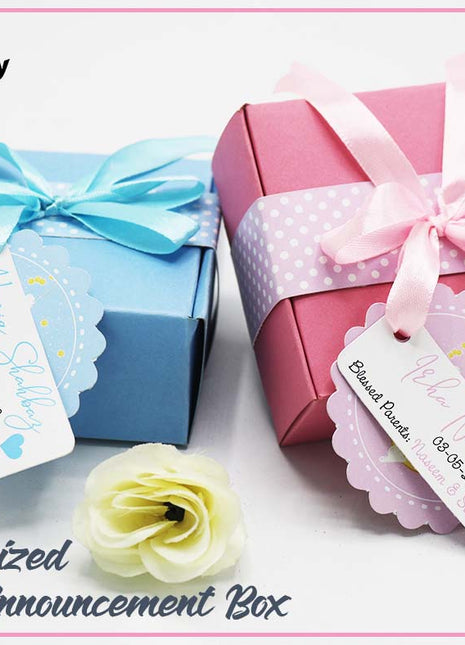 Baby Birth Announcement Boxes in Pakistan | Customized Methai & Sweet Boxes – Lowest Price