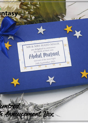 Baby Birth Announcement Boxes in Pakistan | Customized Methai & Sweet Boxes – Lowest Price