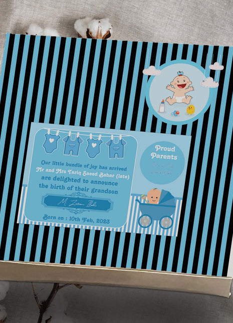 Baby Birth Announcement Boxes in Pakistan | Customized Methai & Sweet Boxes – Lowest Price