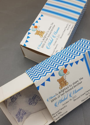 Baby Birth Announcement Boxes in Pakistan | Customized Methai & Sweet Boxes – Lowest Price