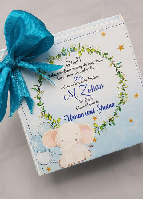 Baby Birth Announcement Boxes in Pakistan | Customized Methai & Sweet Boxes – Lowest Price