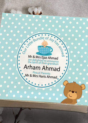 Baby Birth Announcement Boxes in Pakistan | Customized Methai & Sweet Boxes – Lowest Price