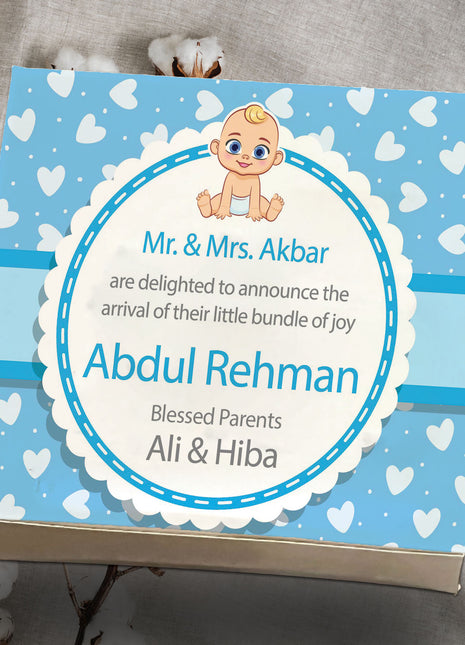 Baby Birth Announcement Boxes in Pakistan | Customized Methai & Sweet Boxes – Lowest Price