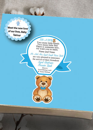 Baby Birth Announcement Boxes in Pakistan | Customized Methai & Sweet Boxes – Lowest Price