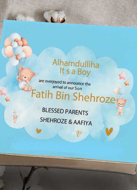 Baby Birth Announcement Boxes in Pakistan | Customized Methai & Sweet Boxes – Lowest Price