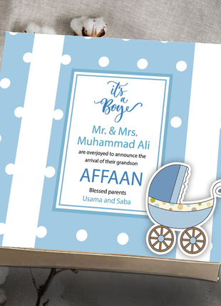 Baby Birth Announcement Boxes in Pakistan | Customized Methai & Sweet Boxes – Lowest Price