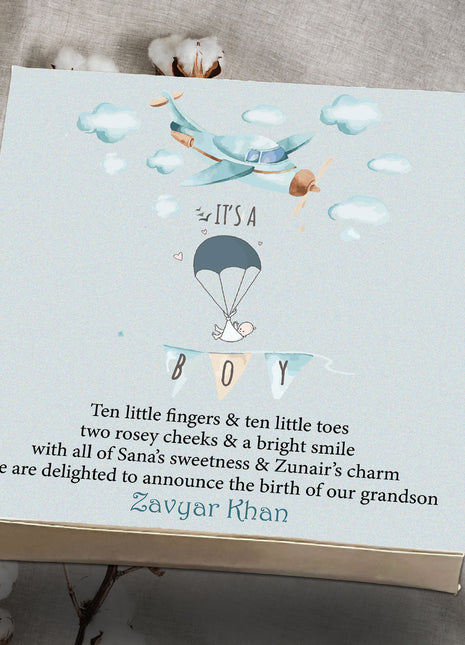 Baby Birth Announcement Boxes in Pakistan | Customized Methai & Sweet Boxes – Lowest Price