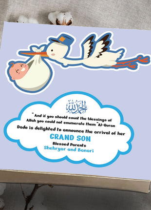 Baby Birth Announcement Boxes in Pakistan | Customized Methai & Sweet Boxes – Lowest Price