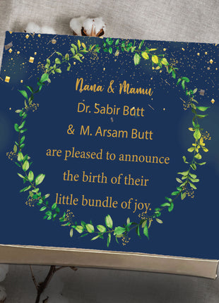 Baby Birth Announcement Boxes in Pakistan | Customized Methai & Sweet Boxes – Lowest Price
