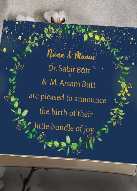 Baby Birth Announcement Boxes in Pakistan | Customized Methai & Sweet Boxes – Lowest Price