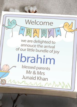 Baby Birth Announcement Boxes in Pakistan | Customized Methai & Sweet Boxes – Lowest Price