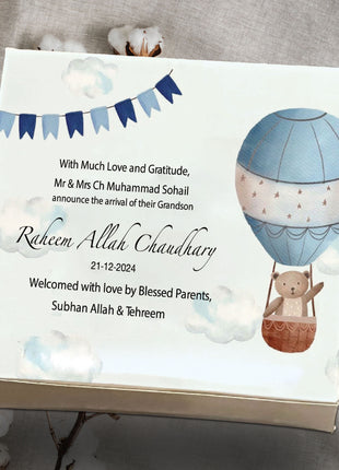 Baby Birth Announcement Boxes in Pakistan | Customized Methai & Sweet Boxes – Lowest Price