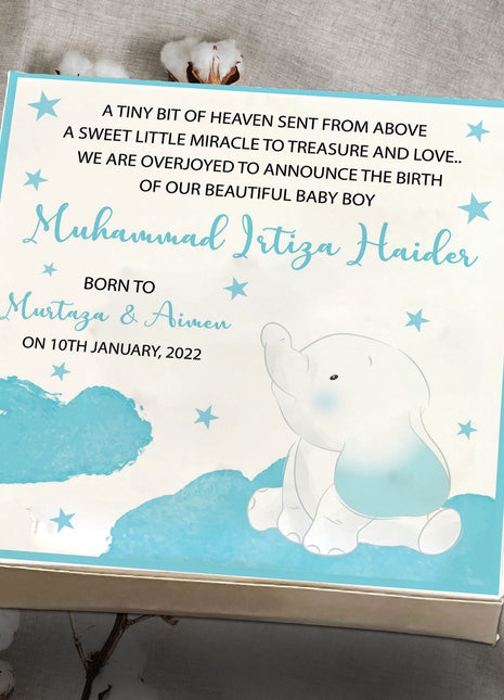 Baby Birth Announcement Boxes in Pakistan | Customized Methai & Sweet Boxes – Lowest Price