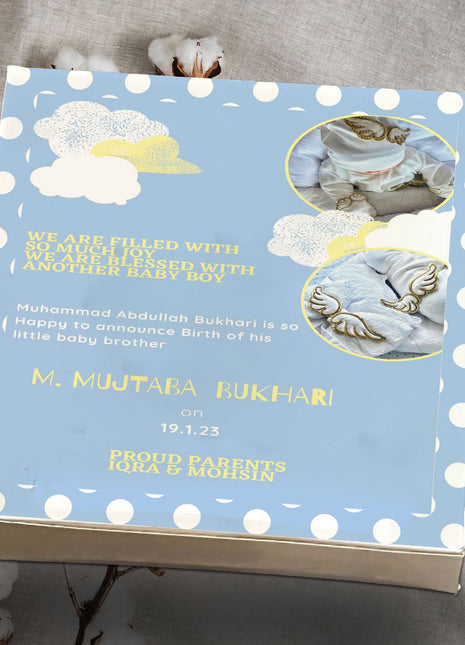 Baby Birth Announcement Boxes in Pakistan | Customized Methai & Sweet Boxes – Lowest Price