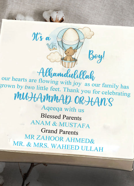 Baby Birth Announcement Boxes in Pakistan | Customized Methai & Sweet Boxes – Lowest Price