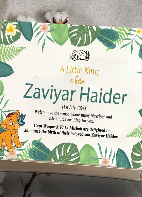 Baby Birth Announcement Boxes in Pakistan | Customized Methai & Sweet Boxes – Lowest Price