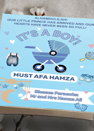 Baby Birth Announcement Boxes in Pakistan | Customized Methai & Sweet Boxes – Lowest Price