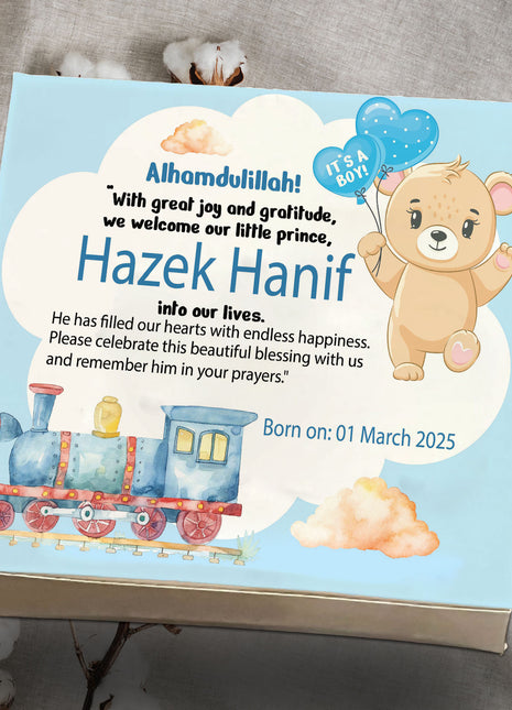 Baby Birth Announcement Boxes in Pakistan | Customized Methai & Sweet Boxes – Lowest Price