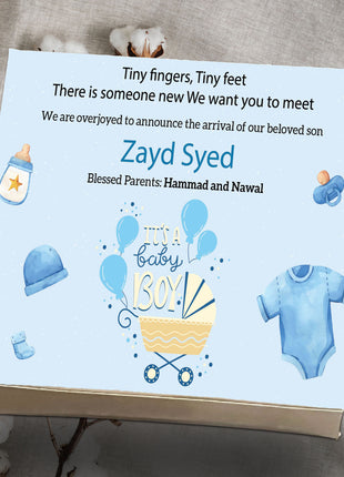 Baby Birth Announcement Boxes in Pakistan | Customized Methai & Sweet Boxes – Lowest Price