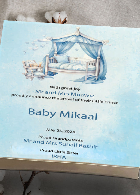 Baby Birth Announcement Boxes in Pakistan | Customized Methai & Sweet Boxes – Lowest Price
