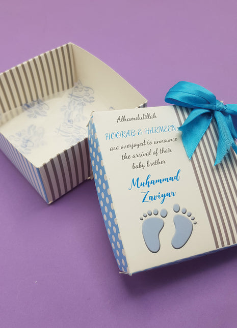 Baby Birth Announcement Boxes in Pakistan | Customized Methai & Sweet Boxes – Lowest Price