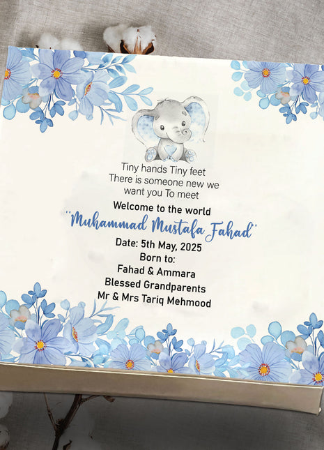 Baby Birth Announcement Boxes in Pakistan | Customized Methai & Sweet Boxes – Lowest Price