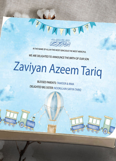 Baby Birth Announcement Boxes in Pakistan | Customized Methai & Sweet Boxes – Lowest Price
