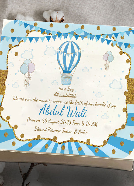 Baby Birth Announcement Boxes in Pakistan | Customized Methai & Sweet Boxes – Lowest Price