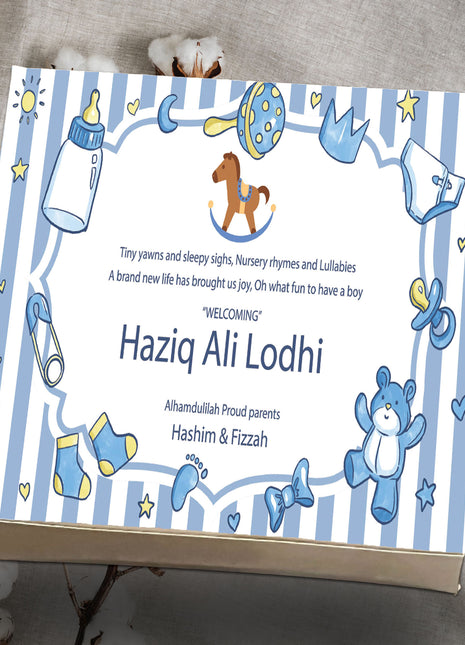 Baby Birth Announcement Boxes in Pakistan | Customized Methai & Sweet Boxes – Lowest Price
