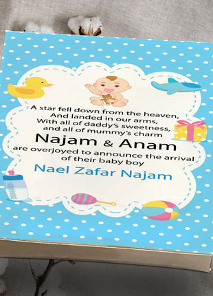 Baby Birth Announcement Boxes in Pakistan | Customized Methai & Sweet Boxes – Lowest Price