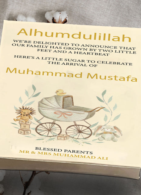 Baby Birth Announcement Boxes in Pakistan | Customized Methai & Sweet Boxes – Lowest Price