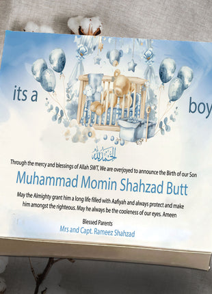 Baby Birth Announcement Boxes in Pakistan | Customized Methai & Sweet Boxes – Lowest Price