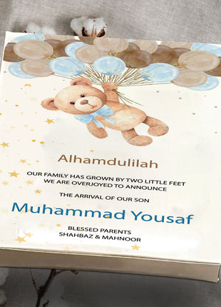 Baby Birth Announcement Boxes in Pakistan | Customized Methai & Sweet Boxes – Lowest Price