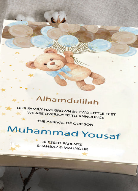 Baby Birth Announcement Boxes in Pakistan | Customized Methai & Sweet Boxes – Lowest Price