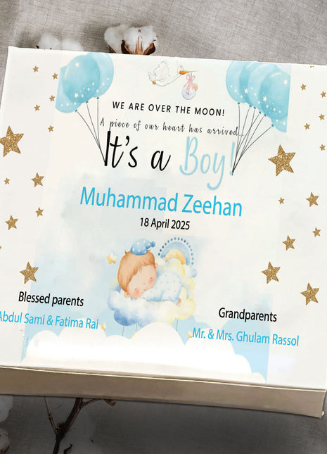 Baby Birth Announcement Boxes in Pakistan | Customized Methai & Sweet Boxes – Lowest Price