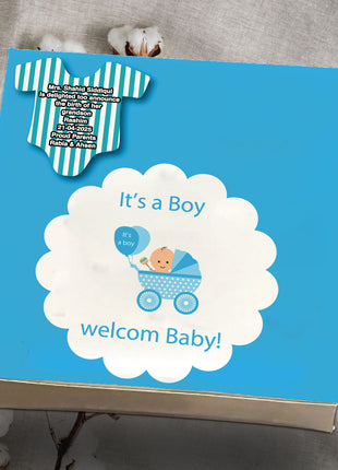 Baby Birth Announcement Boxes in Pakistan | Customized Methai & Sweet Boxes – Lowest Price
