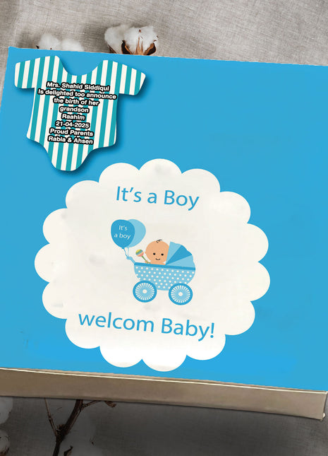 Baby Birth Announcement Boxes in Pakistan | Customized Methai & Sweet Boxes – Lowest Price