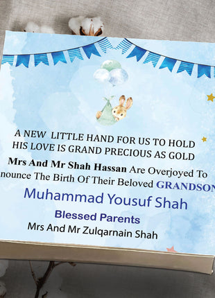 Baby Birth Announcement Boxes in Pakistan | Customized Methai & Sweet Boxes – Lowest Price