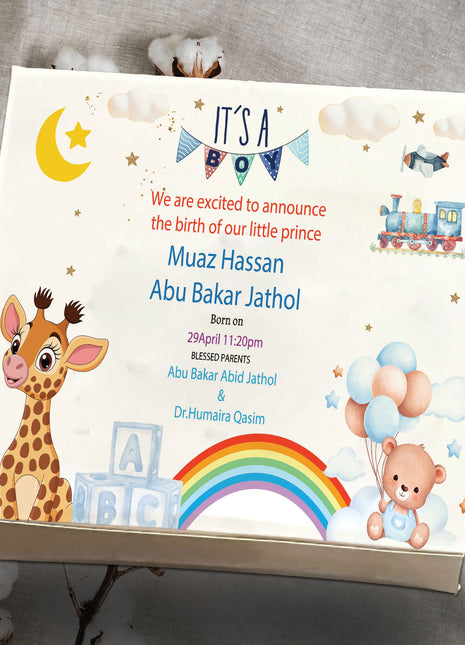 Baby Birth Announcement Boxes in Pakistan | Customized Methai & Sweet Boxes – Lowest Price