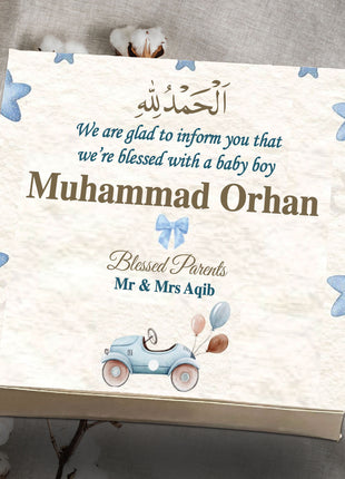 Baby Birth Announcement Boxes in Pakistan | Customized Methai & Sweet Boxes – Lowest Price