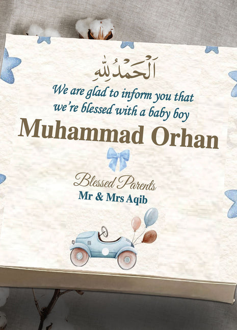 Baby Birth Announcement Boxes in Pakistan | Customized Methai & Sweet Boxes – Lowest Price