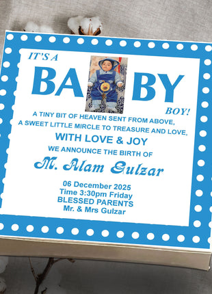 Baby Birth Announcement Boxes in Pakistan | Customized Methai & Sweet Boxes – Lowest Price