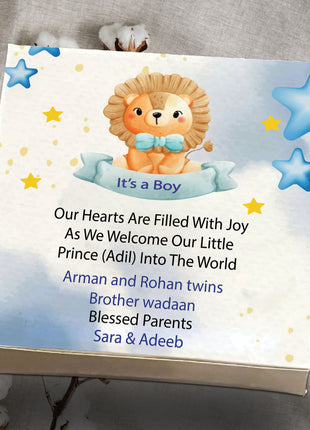 Baby Birth Announcement Boxes in Pakistan | Customized Methai & Sweet Boxes – Lowest Price